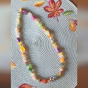 Gem necklace vibrant colors